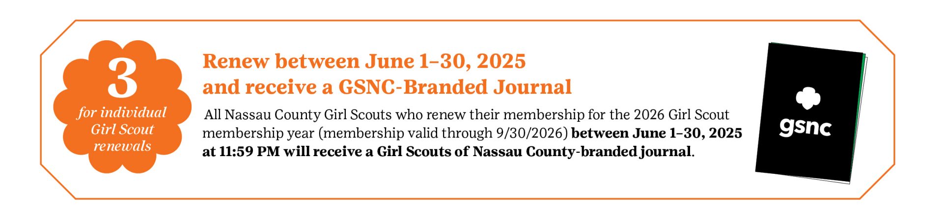 GSNC Renew Incentive 3 - GSNC Branded Journal